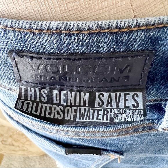 VOLCOM Stoney Stretch Micro Fit Mid Rise Denim Shorts - Picture 6 of 11